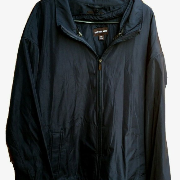 Michael Kors Womens  Navy Mid Weight Zip Jacket 3X - Picture 1 of 12